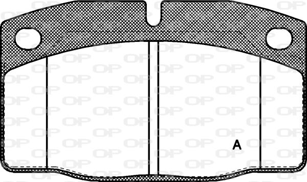 OPEN PARTS stabdžių trinkelių rinkinys, diskinis stabdys BPA0101.20